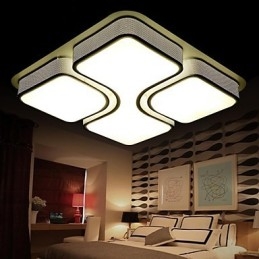 Moderne moderne traditionel klassisk galvaniseret metal Flush Mount
