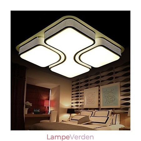 Moderne moderne traditionel klassisk galvaniseret metal Flush Mount