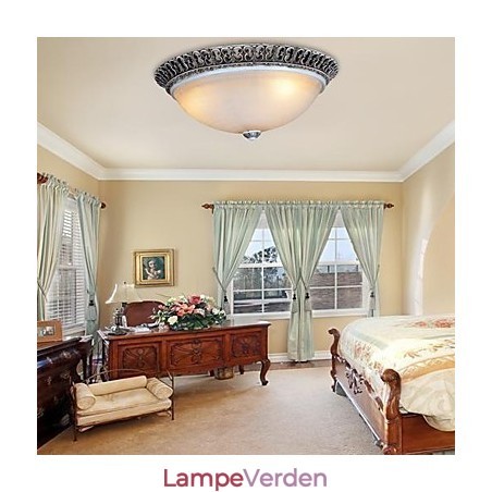 Mørkebrun Flush Mount lys glasharpiks mønster udskæring europæisk klassiker Mørkebrun Flush Mount lys glasharpiks mønster udskæring europæisk klassiker