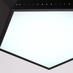 Moderne moderne metal flush Mount