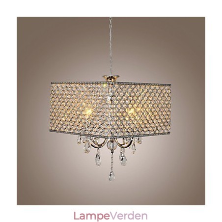 Moderne moderne tromme krystal maleri metal lysekrone Moderne moderne tromme krystal maleri metal lysekrone