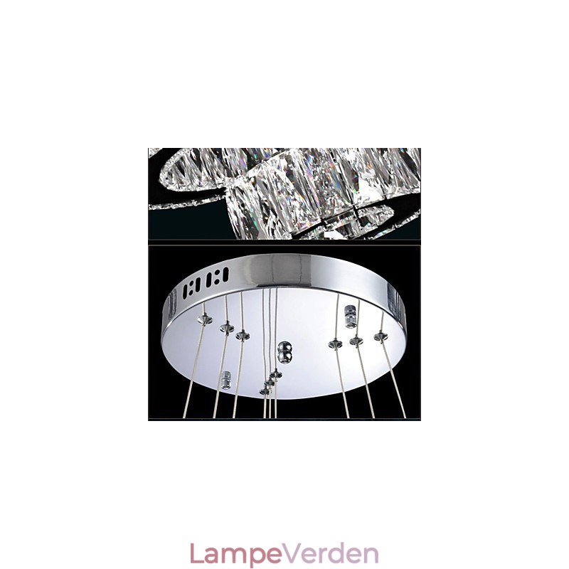 Krystal Lysekrone Lys Belysning Moderne Enkelt Ringe K9 Stor Krystal Indendørs Loftslamper
