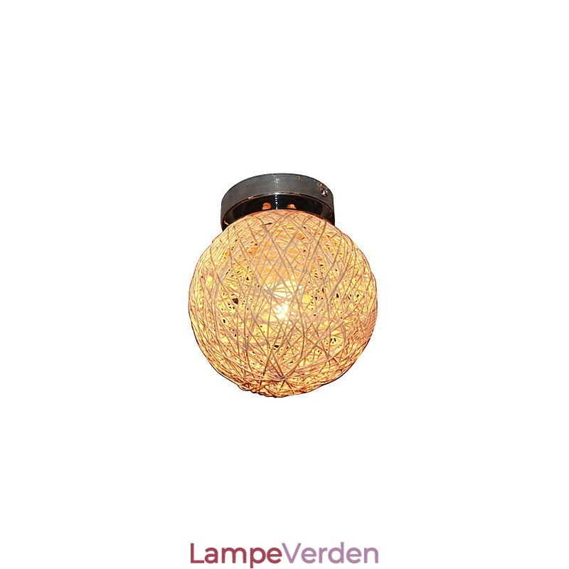 1 lys loftslampe i kugleformet skærm