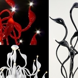 Moderne moderne maleri Metal lysekrone Pendel Light