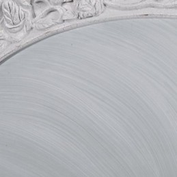 White Flush Mount Light Glass Resin Carving European Classic