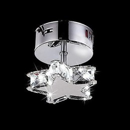 Moderne moderne Crystal Metal Flush Mount