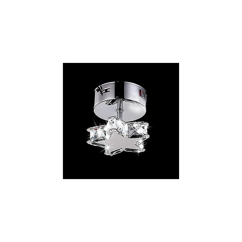 Moderne moderne Crystal Metal Flush Mount