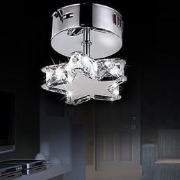 Moderne moderne Crystal Metal Flush Mount