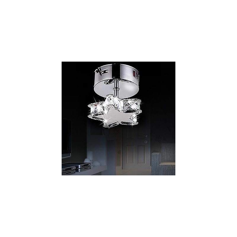 Moderne moderne Crystal Metal Flush Mount