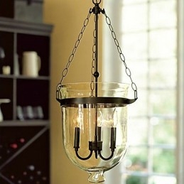 Traditionel klassisk vintage mini stil galvaniseret lysekrone