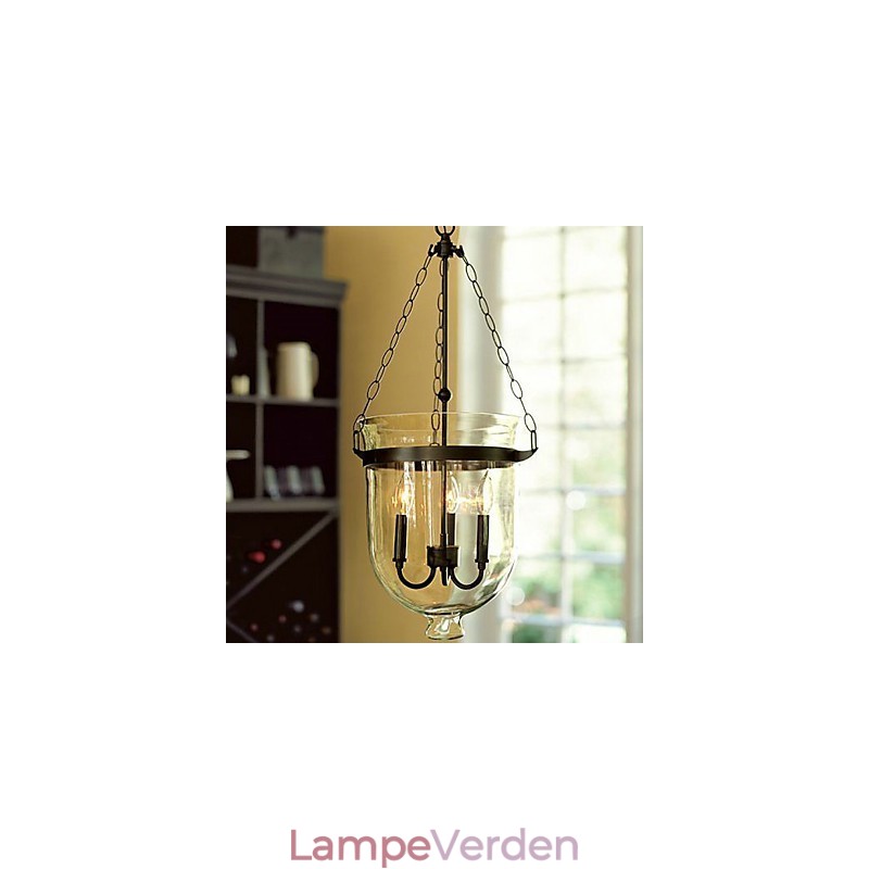 Traditionel klassisk vintage mini stil galvaniseret lysekrone