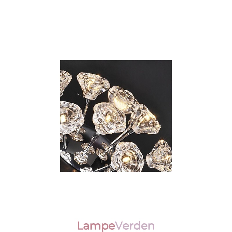 Moderne moderne rustik Lodge krommetal flush Mount