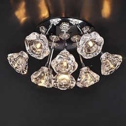 Moderne moderne rustik Lodge krommetal flush Mount