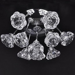 Moderne moderne rustik Lodge krommetal flush Mount