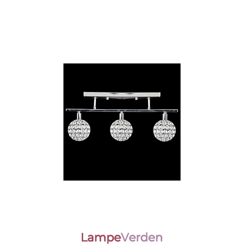 Moderne moderne krystal krom metal flush Mount