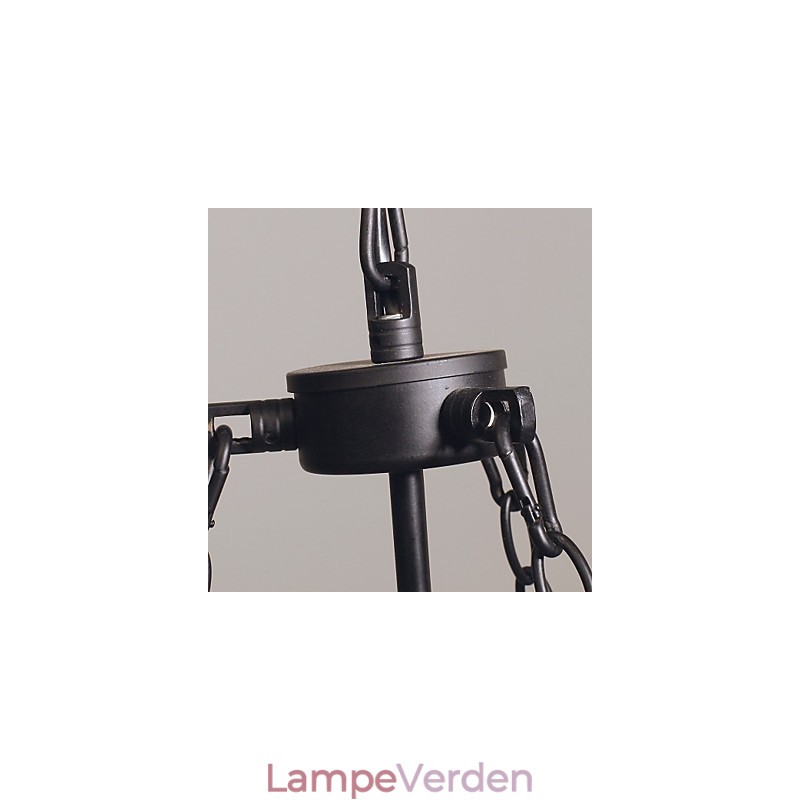 Traditionel klassisk vintage mini stil galvaniseret lysekrone