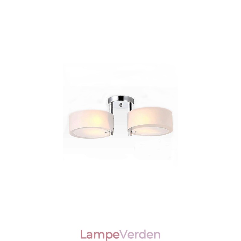 Flush Mount Modern Contemporary 2 Lights Ceiling Light Metal