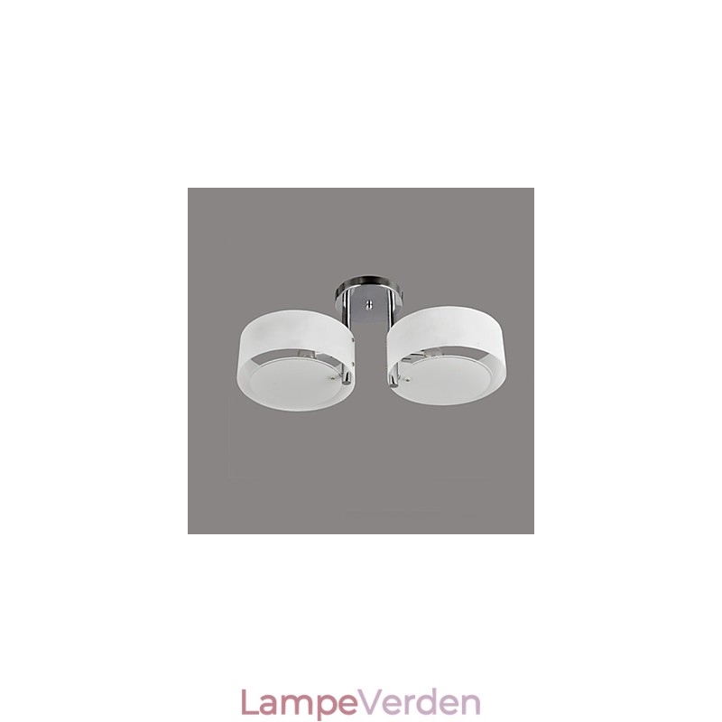 Flush Mount Modern Contemporary 2 Lights Ceiling Light Metal