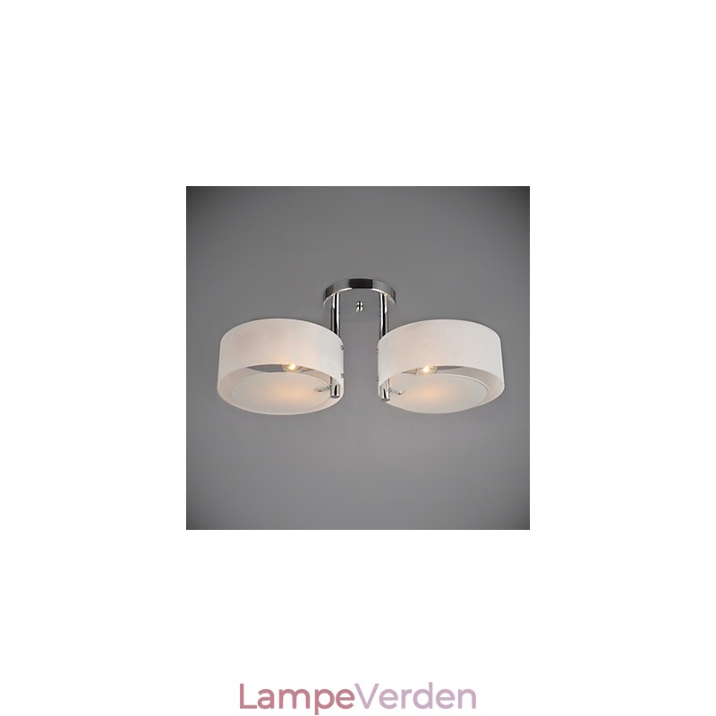 Flush Mount Modern Contemporary 2 Lights Ceiling Light Metal