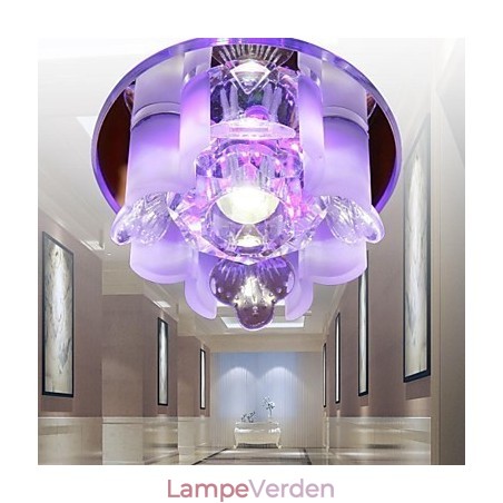 Moderne moderne Crystal Metal Flush Mount
