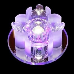 Moderne moderne Crystal Metal Flush Mount