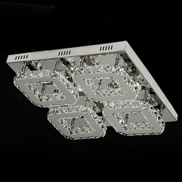 Moderne moderne krystal krom metal flush Mount