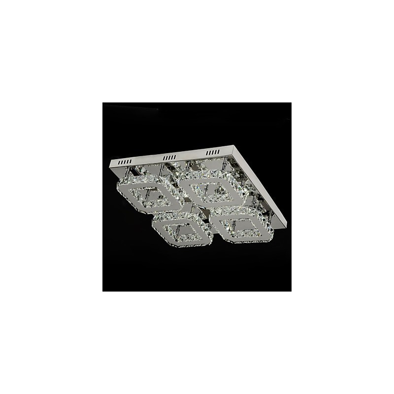 Moderne moderne krystal krom metal flush Mount