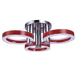 Moderne moderne Chrome Metal Flush Mount