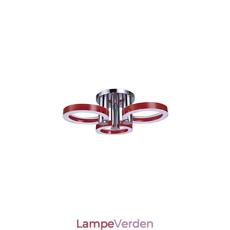 Moderne moderne Chrome Metal Flush Mount