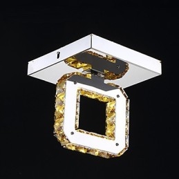 Moderne moderne Crystal Metal Flush Mount
