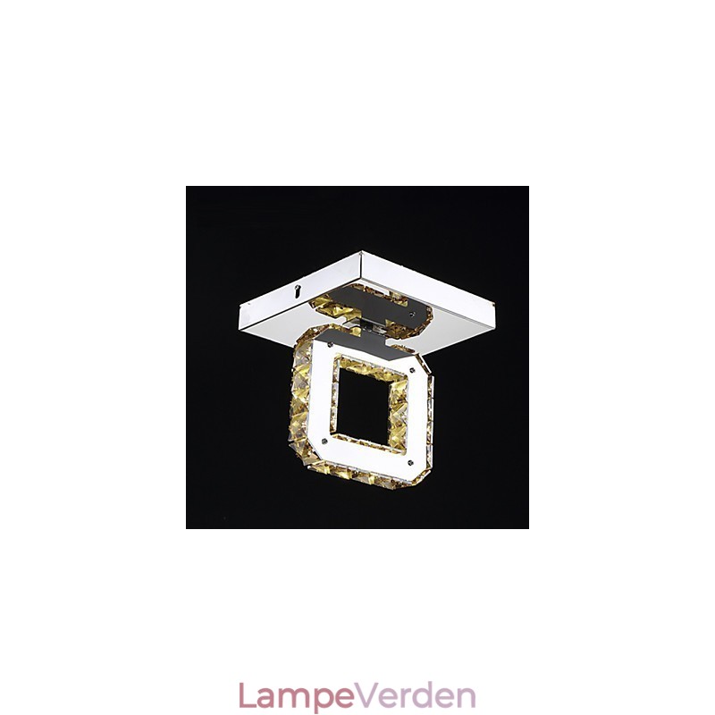 Moderne moderne Crystal Metal Flush Mount