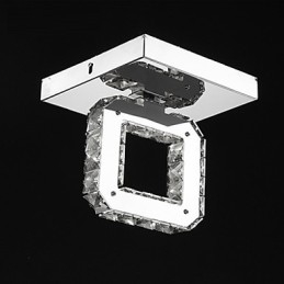 Moderne moderne Crystal Metal Flush Mount
