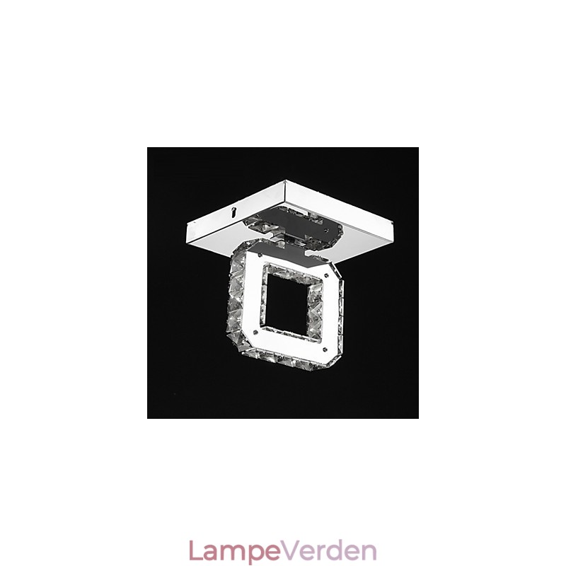 Moderne moderne Crystal Metal Flush Mount