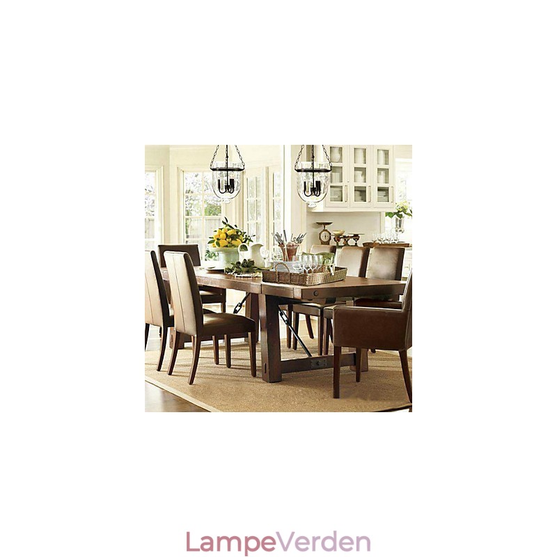Traditionel klassisk vintage mini stil galvaniseret lysekrone
