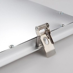 Integreret loftslyspanellampe hvid kant