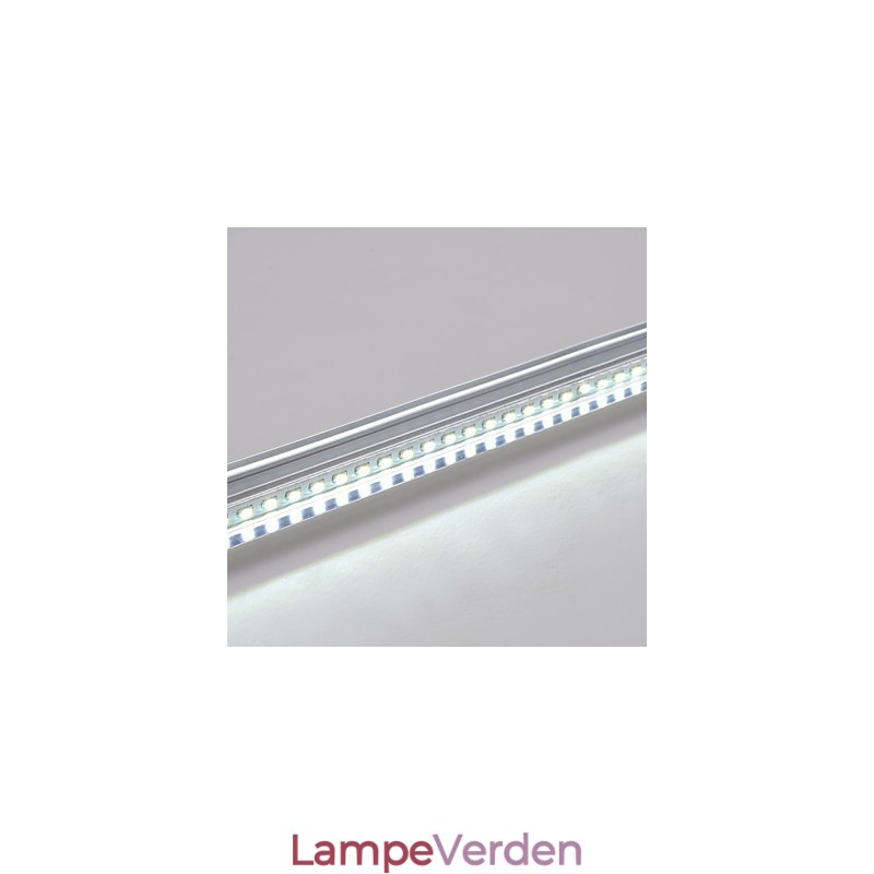 Integreret loftslyspanellampe hvid kant