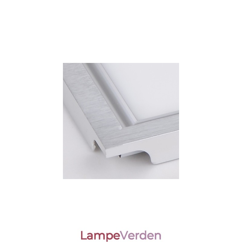 Integreret loftslyspanellampe hvid kant