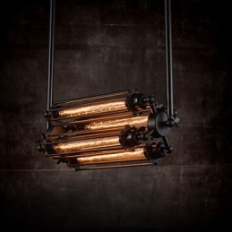 Rustik Lodge Retro Mini stil galvaniseret metal lysekrone