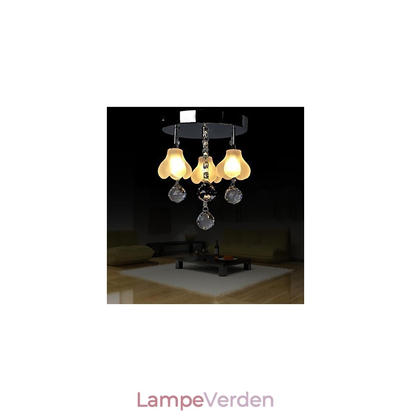 Moderne moderne Crystal Metal Flush Mount