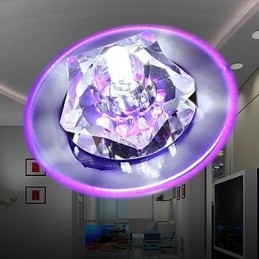 Moderne moderne krystal krom krystal flush Mount