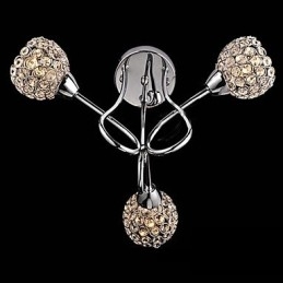 Moderne moderne traditionelle klassiske krystal galvaniseret metal pendel lys Flush Mount
