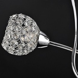Moderne moderne traditionelle klassiske krystal galvaniseret metal pendel lys Flush Mount