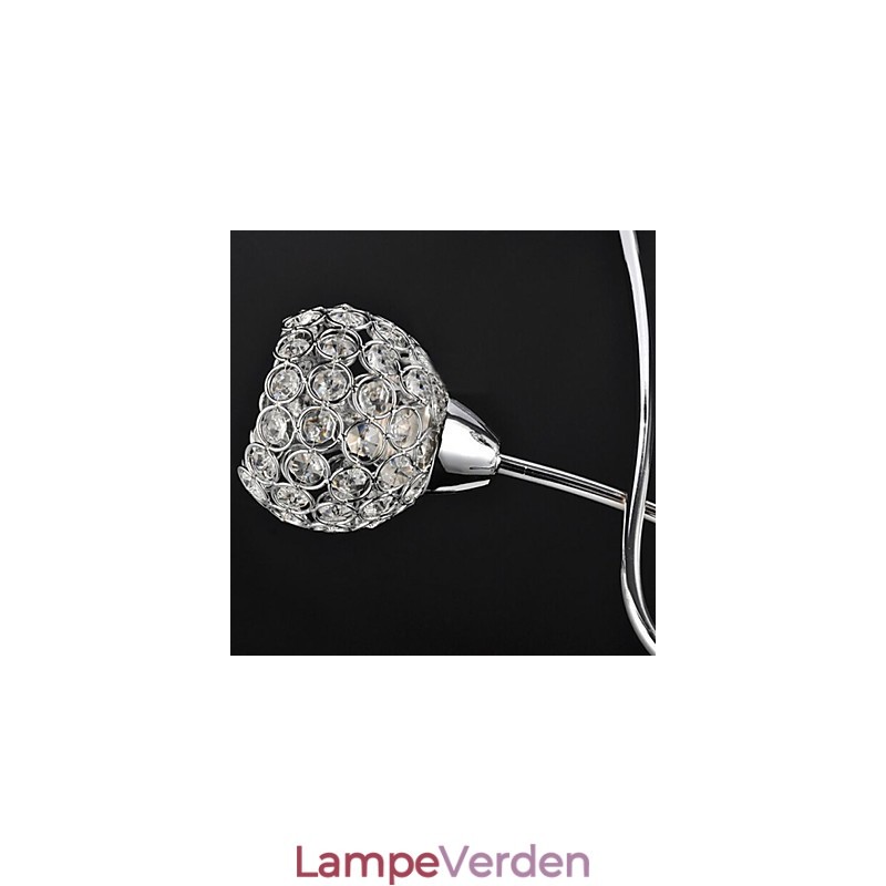 Moderne moderne traditionelle klassiske krystal galvaniseret metal pendel lys Flush Mount