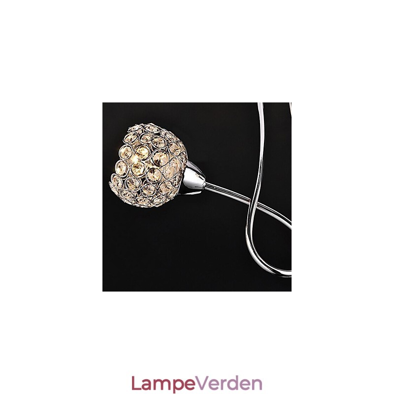Moderne moderne traditionelle klassiske krystal galvaniseret metal pendel lys Flush Mount
