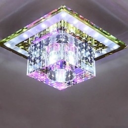 Krystal Loftslampe Spotlight SMD 3W Creative Lampe Rør Lys Farverig Farve Kuppel Lys