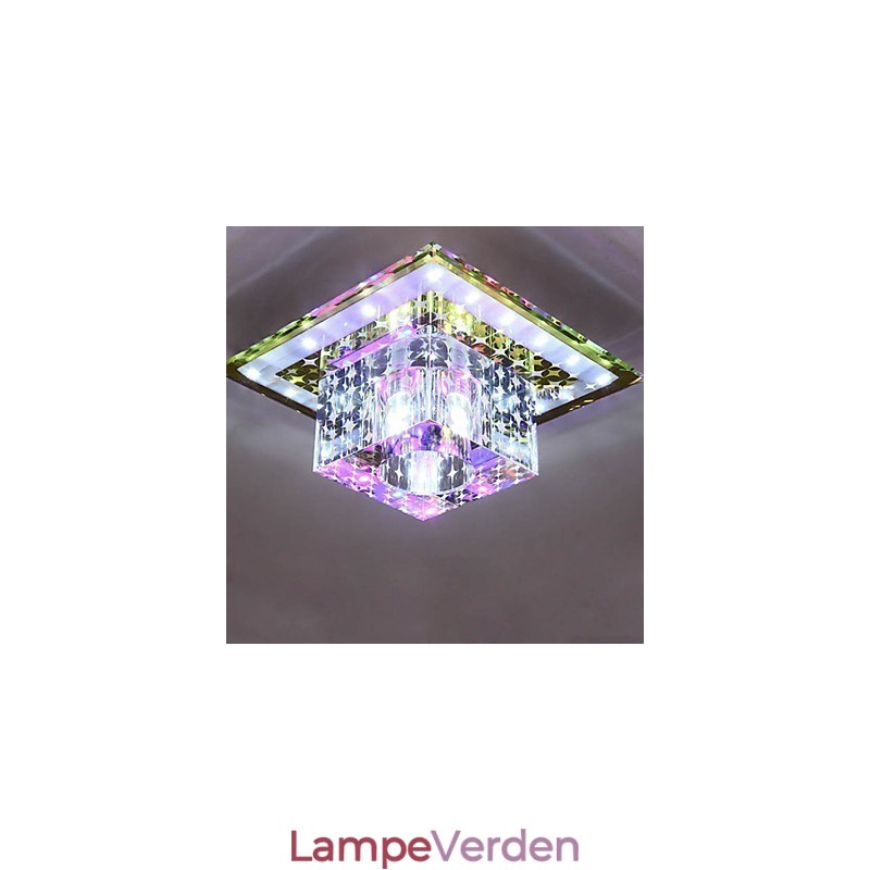 Krystal Loftslampe Spotlight SMD 3W Creative Lampe Rør Lys Farverig Farve Kuppel Lys
