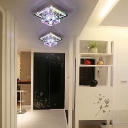Krystal Loftslampe Spotlight SMD 3W Creative Lampe Rør Lys Farverig Farve Kuppel Lys
