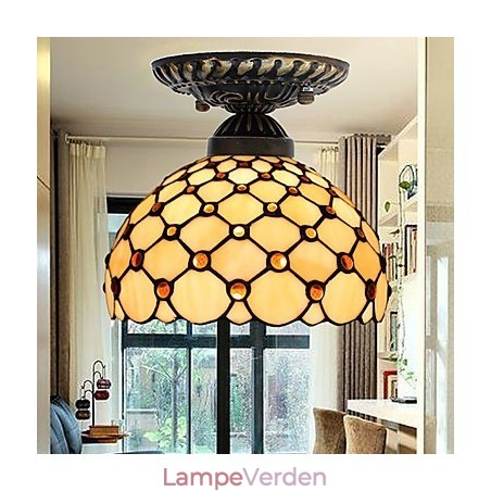 European Rural Creative Arts Farvet glas Absorber Dome Lamp Light European Rural Creative Arts Farvet glas Absorber Dome Lamp Light