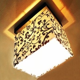 Moderne moderne maleri Metal Flush Mount