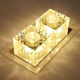 27*15*5CM Krystal Loftslampe Spotlight SMD 6W Creative Lamperør Lys Farverig Farve Kuppellys
